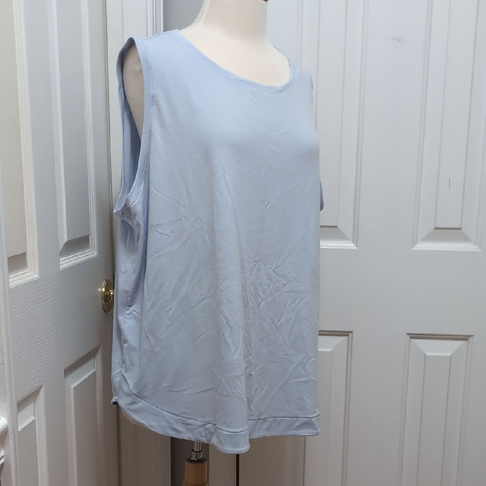 Jockey  Apparel Lt. Blue Workout Tshirt Womens 3X Tagless Nice!